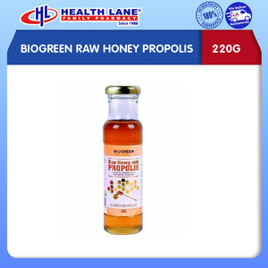BIOGREEN RAW HONEY PROPOLIS 220G